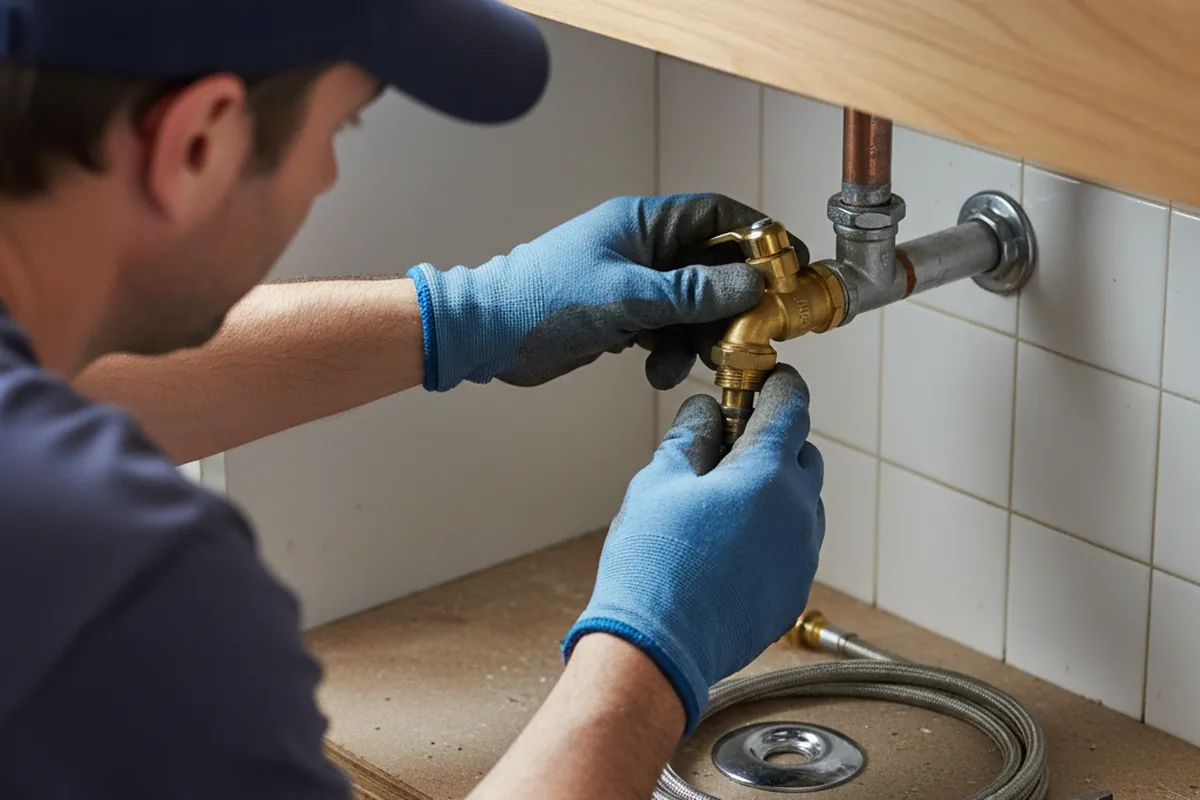 Shutoff valve and fitting work during Faucet and Fixture Repair in Summerville